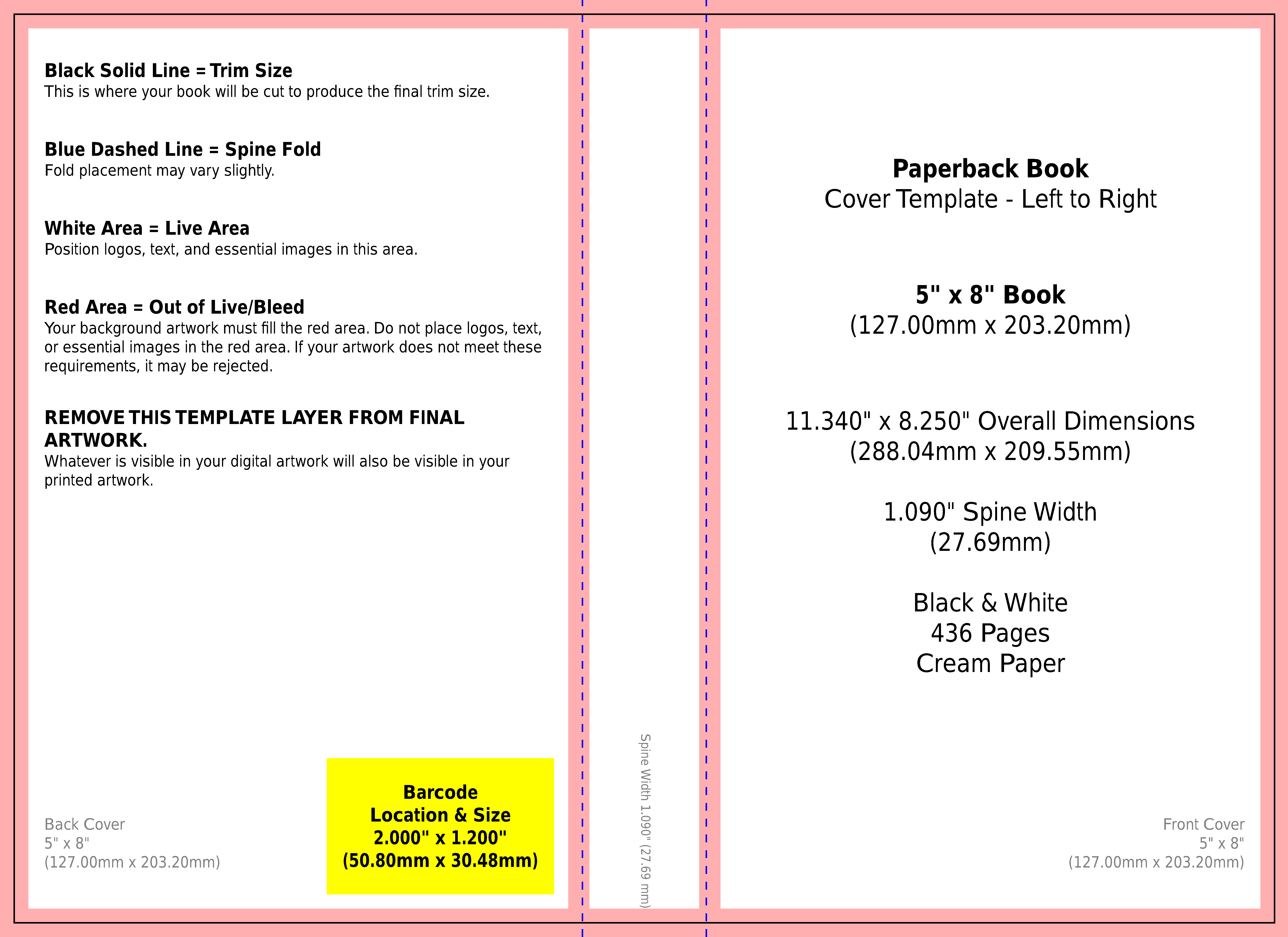 KDP book cover template