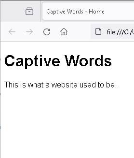 Very basic website